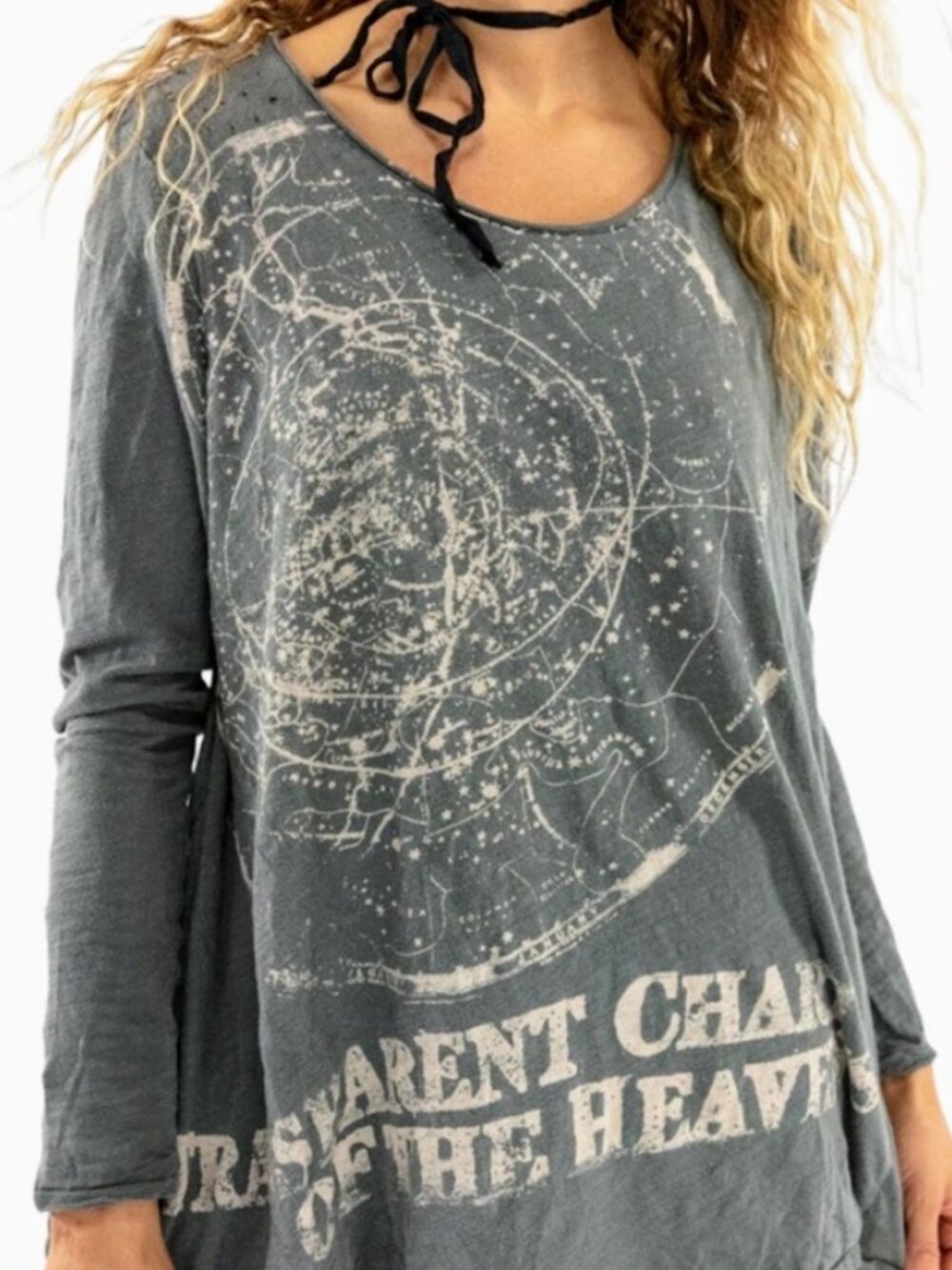 Magnolia Pearl Chart of the Heavens Long Sleeve Dylan Tee Ozzy 1085 One Size - Picture 4 of 9